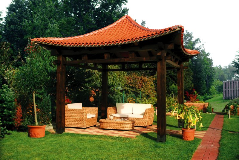 Gartenpavillon aus Holz