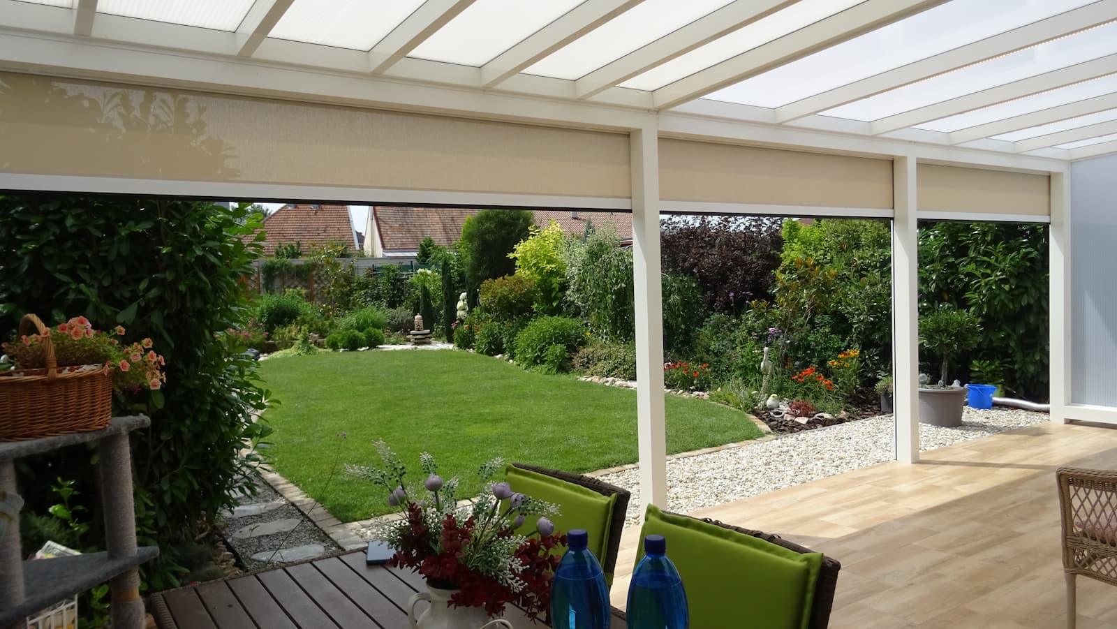 Aluminiumüberdachung für den Garten