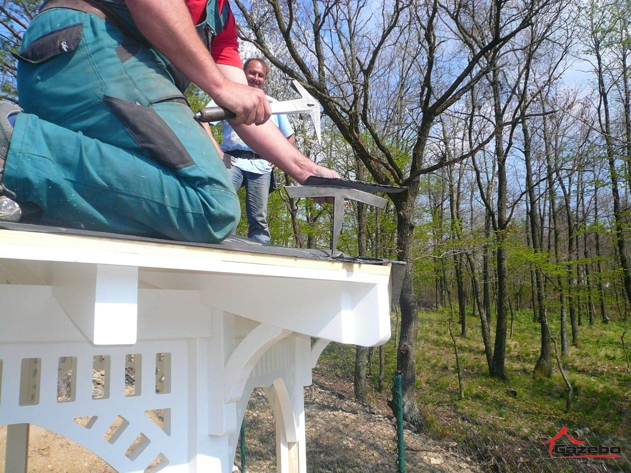 Holzpavillon Victoria – Montage