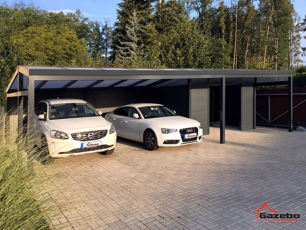 Maßgefertigte Economic+ Aluminium-Autoüberdachung
