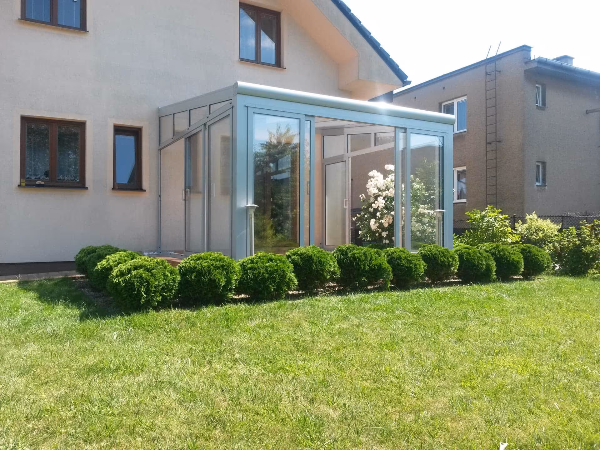 Wintergarten Economic Garden mit Füllung aus Glas und Polycarbonat