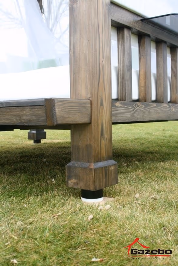 Handgefertigter hochwertiger Gartenpavillon Oasis aus Holz, schlüsselfertig montiert