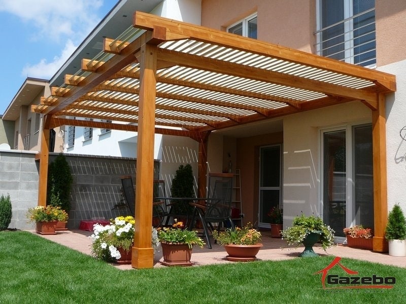 drevena pergola