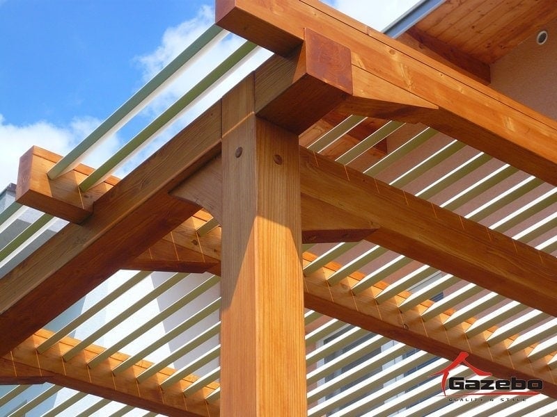 drevena pergola