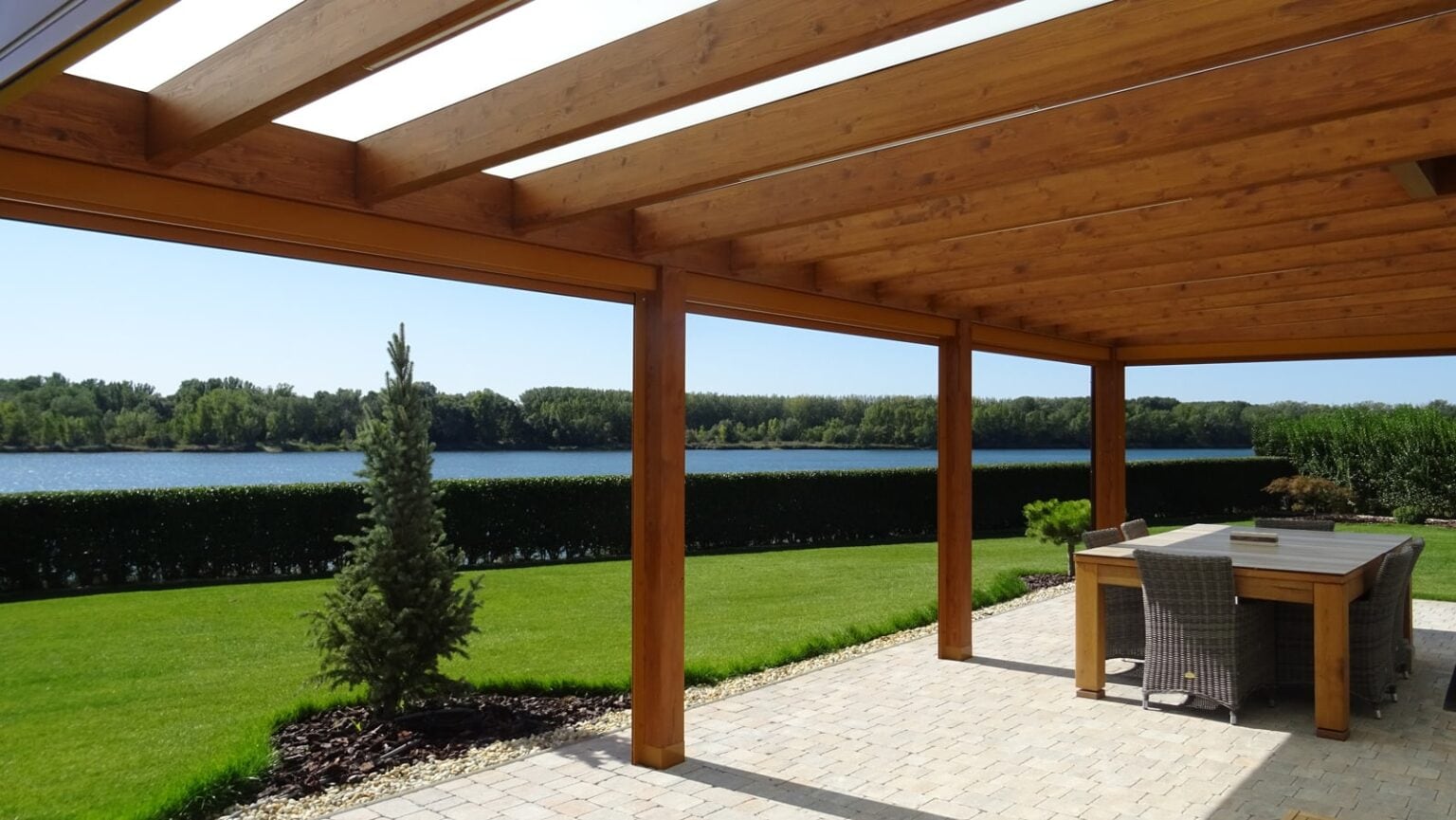 Pergola aus Holz Exklusive Gartenpergolen Gartenlauben Pergolen